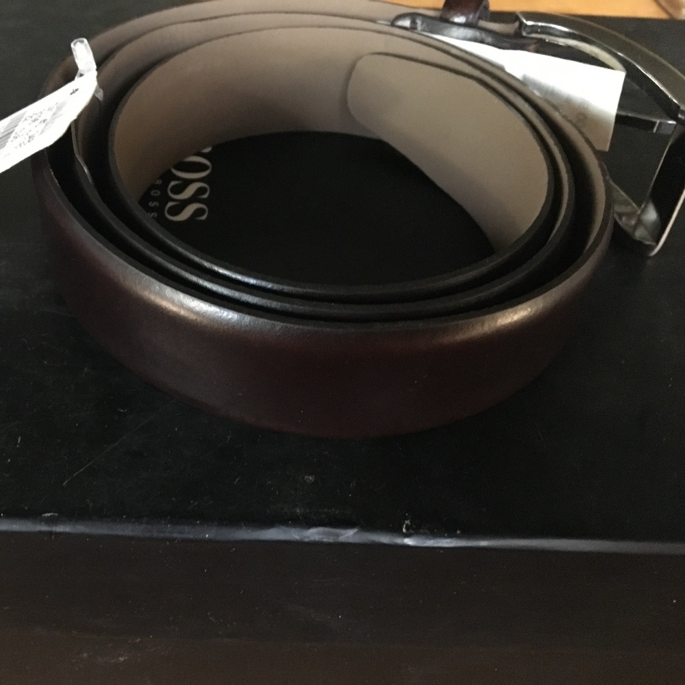 Hugo Boss Brown Belt Medium Brow - Size 36